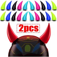 AliExpress NONE Devil Helmet Stickers for Men Horn Silicone Horns Gift for Motorcycle Electric Bike Helmet Decor Helmet Decal Gothic Punk Style