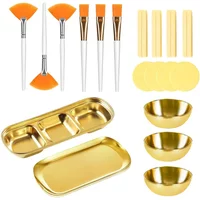 23Pcs Facial Mask Mixing Tool Set Including Mask Brushes Mixing Bowls Compressed Facial Sponges DIY Face Mask Making Accessory