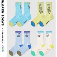 4 Pairs Children's Summer Socks Boys Girls Trendy Pattern Thin Socks Cotton Mesh Socks 4 Pairs/bag Kids Baby Calf Socks Summer