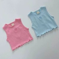 T2569 Girls Cotton Short Top Cute Heart Design Fashionable Baby Shirt for Little Girls