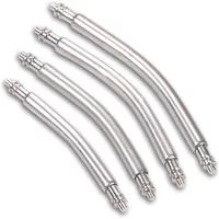 10pcs Curved End Spring Bar Dia 1.5mm 1.8mm Watch Strap Link Pins 18mm 20mm 22mm 24mm for Smart Watch Curved Band with Tool
