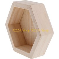 Unique Hexagon Wooden Jewelry Tray Trinket Storage Tray for Earring Ring Display