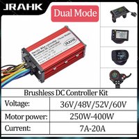 JRAHK 36V-60V 7A-20A 250W-400W Square Wave Output Motor Controller for Electric Bicycles & Scooters"