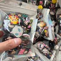 1-28pcs Demon Slayer Shoe Charms Decoration Buckle Character for Cartoon Anime Decoration PVC Garden Shoes Accessories