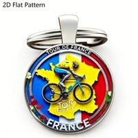 1pc Retro Bicycle Keychain Father's Day Cycling Gift for Dad Biker Bike Charm Bicycle Enthusiasts Riders Tour de France Souvenir