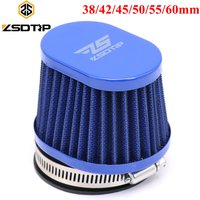 ZSDTRP 38-60mm Motorcycle Universal Replacement Air Cleaner Intake Filter For Dirt Bike ATV Blue Air Filter