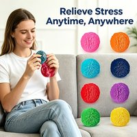 Random Color Mini Pressure Balls with Texture Available in 4 Colors