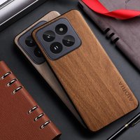 Case for Xiaomi 14 15 13 12 12S 11 Pro Ultra Lite 14T 11T 12T funda bamboo wood pattern Leather cover for xiaomi 14 15 case capa