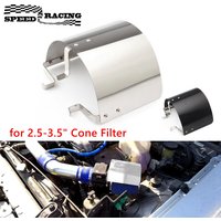 Universal Air Filter Cover Heat Shield Cold Air Intake Cone Cover for 2.5-3.5" Cone Filter