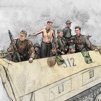 1/35 Resin Figure unpainted model Kit, military theme (only 8 people), unassembled and unpainted GK 758R