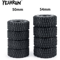 YEAHRUN 4PCS 1.0" Soft Rubber All Terrain Wheel Tires 50*20/54*23mm for 1/24 RC Crawler Car Axial SCX24 1/18 TRX4M Upgrade Tyres
