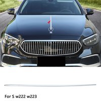 For Mercedes Benz S Class W222 W223 Engine Hood Chrome Trim Molding Modification For Maybach Style