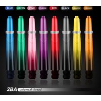 Huanqu 6-Pack 40mm Transparent Black Plastic Dart Shafts Standard 2Ba Thread Replacement Dart Accessories