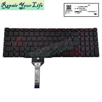 RU/rosyjski USA US podświetlana klawiatura dla Acer Nitro 5 AN515-56 AN515-57 klawiatury do laptopów do gier czerwone światło LG05P_N10BRL/N14BRL