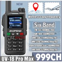 New BAOFENG UV-18 PRO GPS Walkie Talkie Multi-Band Wireless Copy Frequency Support Type-C Charge Long Range Two Way Radio UV-18H