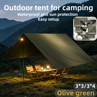 Waterproof Sun Tent Camping Tarpaulin Outdoor Sun Shade Awning Garden Beach Sun Shelter Ultra Light Resistant Durable Waterproof image 4