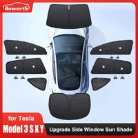 Upgrade Privacy Sunshade for Tesla Model 3 Y S X Front Side Window Sun Visor Shade UV Protector Blind Shading Outdoor Camping