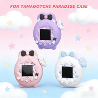 For Tamagotchi Paradise Easter Egg Bunny Silicone Protective Case Includes Panel Sticker and Knob Cover Game Console Accessories