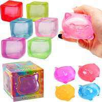 Mini Cute Cat Shape Needoh Squishy Maltose Decompression Toys Non-toxic Fun Tool Pressure Relief Adults Kids Birthday Party Gift