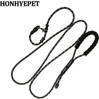 Honhyepet Heavy Duty Dog Training Leash Anti Pull Slip Lead Rope for Large Medium Dogs Obedience Walking HL8202