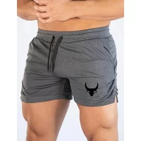 Men's Geometric Pattern Basketball Shorts with Mid Waist Micro Elastic Quick Drying Breathable Sports Pants for Running Fitness