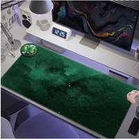 1pcDark Green Galaxy Art Mouse Pad Non Slip Rubber Desk Mat for Gaming and Office Use Pad for Laptop PC Home Desk Accessories