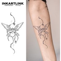 Celestial Butterfly Temporary Tattoo,Lasts To 15 Days New Technology Magic Waterproof Semi Permanent Sticker