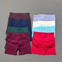 Gym Shorts Women Fitness Sports Biker Shorts High Waist And Waist Tightening Yoga Shorts Workout Scrunch Butt Seamless Leggings