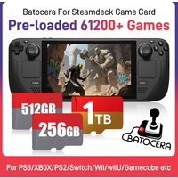 Steamdeck Game TF Card 1TB/512GB/256GB Memory Card With 65200+Games 70+ Emulators Batocera OS For Steam Deck/Win Game Console/PC