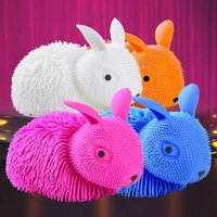 Fluffy Rabbit Fluffy Dog Fluffy Cat Stress Relief Toys Gifts Squeeze Toys Big Size Cartoon Toys for Kids