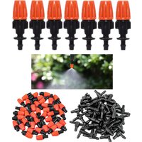 25-50Pcs Nozzle Misting Dripper Sprayer Micro Auto Drip Irrigation System Adjustable Atomizing Sprinkler for Agriculture