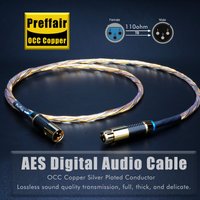Coaxial Digital Audio Rca Cable XLR Cable High End 4N OCC RCA to RCA XLR to XLR Silver Plated Subwoofer Audio Cable