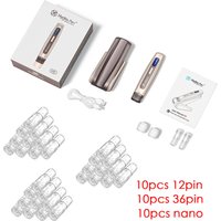 H5 Hydra Pen Derma Microneedle Pen 4-pole EMS Microcurrent Mesotherapy- With 30 pcs Automatic Serum needles gifts