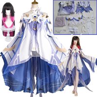 Genshin Impact Columbina Cosplay Costume The Damselette Dress Uniform Eleven Fatui Harbingers Halloween Cosplay Party For Women