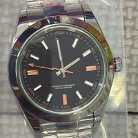 Mechanische Herrenuhr, 40mm großes Zifferblatt, 3-Zeiger, Multifunktional, Business-Casual-Stil