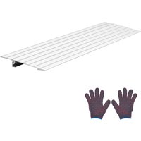SucceBuy 1/2/3/4/5/6in Door Threshold Ramp 800 lbs Aluminum Alloy Handicap Wheelchair Ramp Rated for Home Steps Bicycle Tricycle