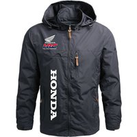 Honda racing Spring Autumn 2025 Men's Four-color Windbreaker Jacket Outdoor Hooded Sports Military Climbing Thin Outwear Coat