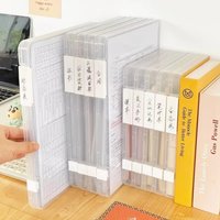 A4 File Storage Box Transparent Double Buckle Plastic Archive Box Waterproof And Dustproof Graduation Certificate Material Box