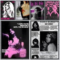 Nessa Barrett Singer Poster HD Self Adhesive Waterproof Ideal for Home Office Dorm Bedroom Great Gift