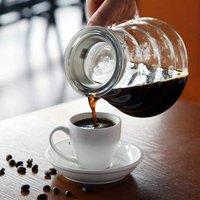Leeseph Coffee Carafe, 350/600ml Coffee Clear Glass Kettle Sharing Pot with Lids, Pour Over Coffee Espresso Maker Accessories