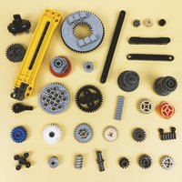 MOC toy Gear Series Gear Rotating Platform Gear Rack and Gear Differential Small Particles Building Blocks Compatible with Part
