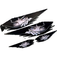 AliExpress anlyxi Anime Animation Sticker Girl's Eye Stickers Suitable for Bicycles, Motorcycles, Electric Vehicles Bicycle Stickers Cycling 1pcs