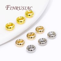 4mm 5mm 6mm 8mm Spacer Bead For Bracelets 18K Gold Plated Separator For Beads, DIY Jewelry Making Accessories
