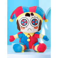 Hot The Amazing Digital Circus Pomni Jester Clown Plush Toy Soft Stuffed Cartoon Doll Home Decor Throw Pillow For Adult Gift