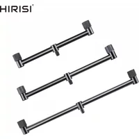 2 x Hirisi Mini Short Black Buzz Bars 20cm 25cm 30cm Carp Coarse Fishing Equipment for 2 Rods