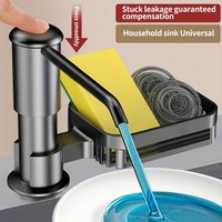Enhanced Dishwashing Liquid Dispenser Kitchen Sink Soap Dispenser Extender Home Sink Detergent Presser for Convenient Cleaning