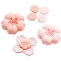 GeekShare Sakura Cross D-Pad Button Caps Thumb Grip Caps Set for Switch 2, Cherry Pink ABXY Key Buttons Sticker Cover Caps