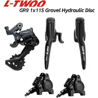 LTWOO GR9-Disc 1x11s Hydrauliczne Hamulce Tarczowe Szosowe/Gravelowe, Stop Aluminium, Zestaw 1x11s 5 Kit, Zamiennik GRX