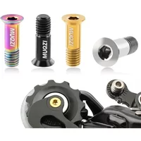 AliExpress NONE 2PCS Rear Derailleur Pulley M5 Screws MTB Road Bike Jockey Wheel Titanium Alloy Bolts Bicycle Accessories tension wheel screw