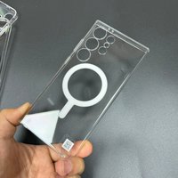 Anti-Yellowing Magnetic Clear Case For Samsung Galaxy S25 S24 Ultra S23 S22+ Plus Original Acrylic Phone Cover For Magsafe